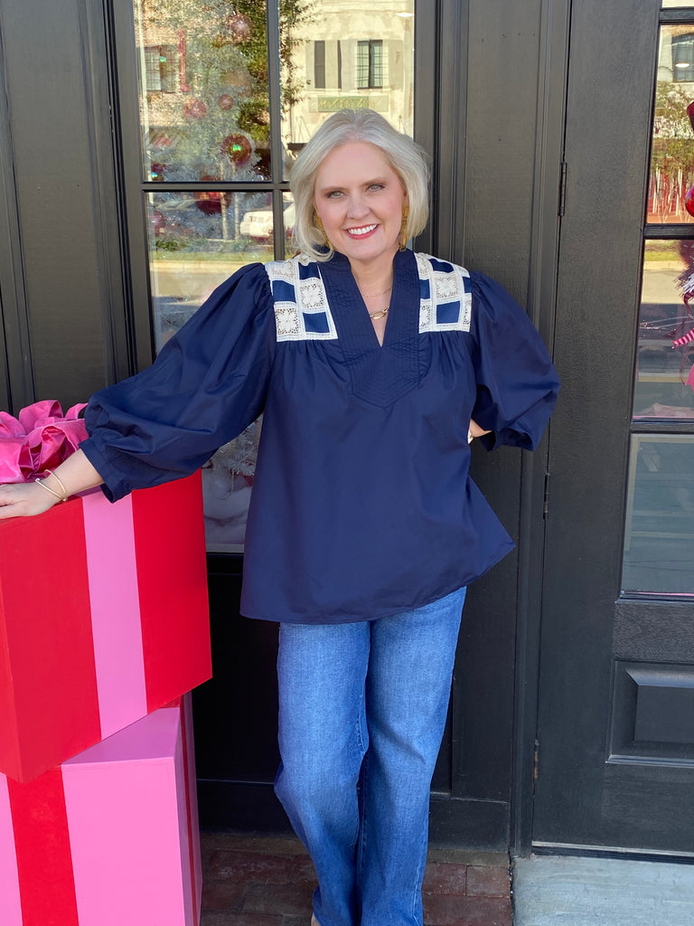 Navy Days Blouse