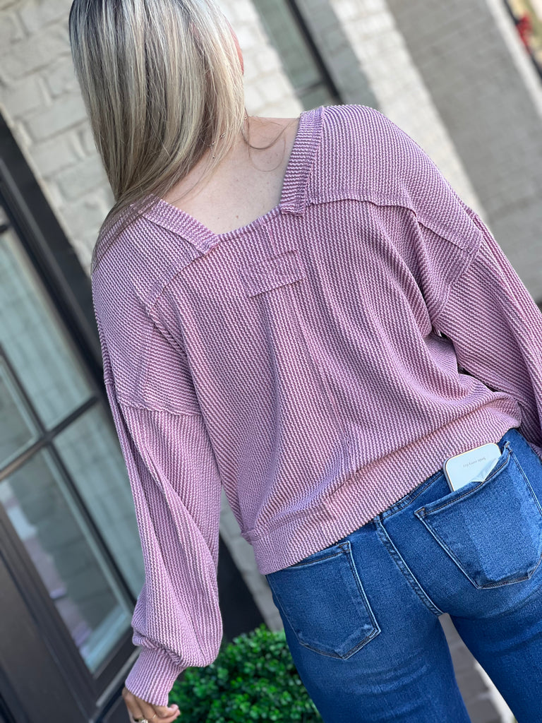 Saturday Steals *Final Sale* Waffle Knit Top