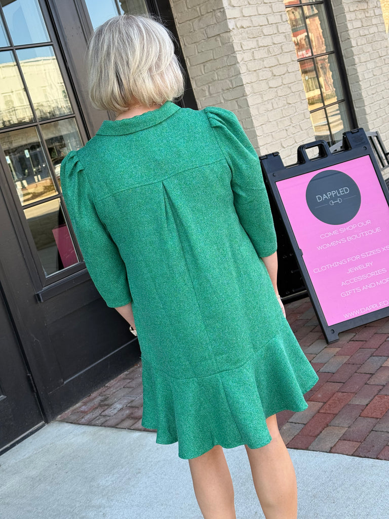 Chic in Green Dress