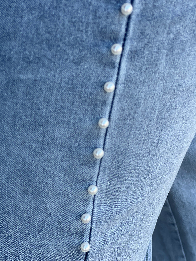 Denim in Pearls Pant