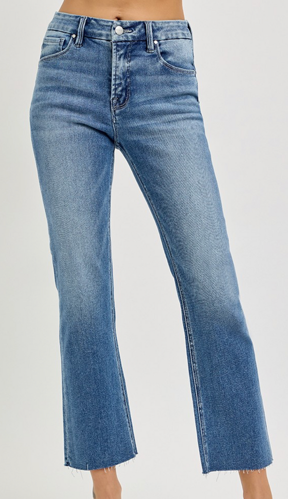 Risen Cropped Straight Leg Jean w/ Tummy Control